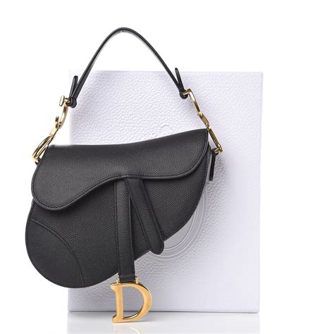 dior mini saddle calfskin bag|Mini Saddle Bag Black Grained Calfskin with Contrast Stitching.